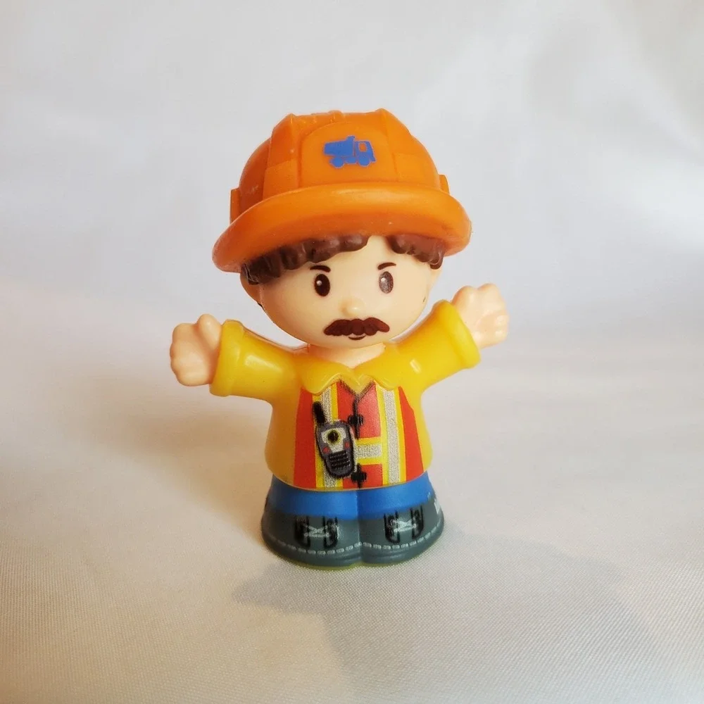 Fisher Price‎ Little People Construction Worker with Mustache Figure